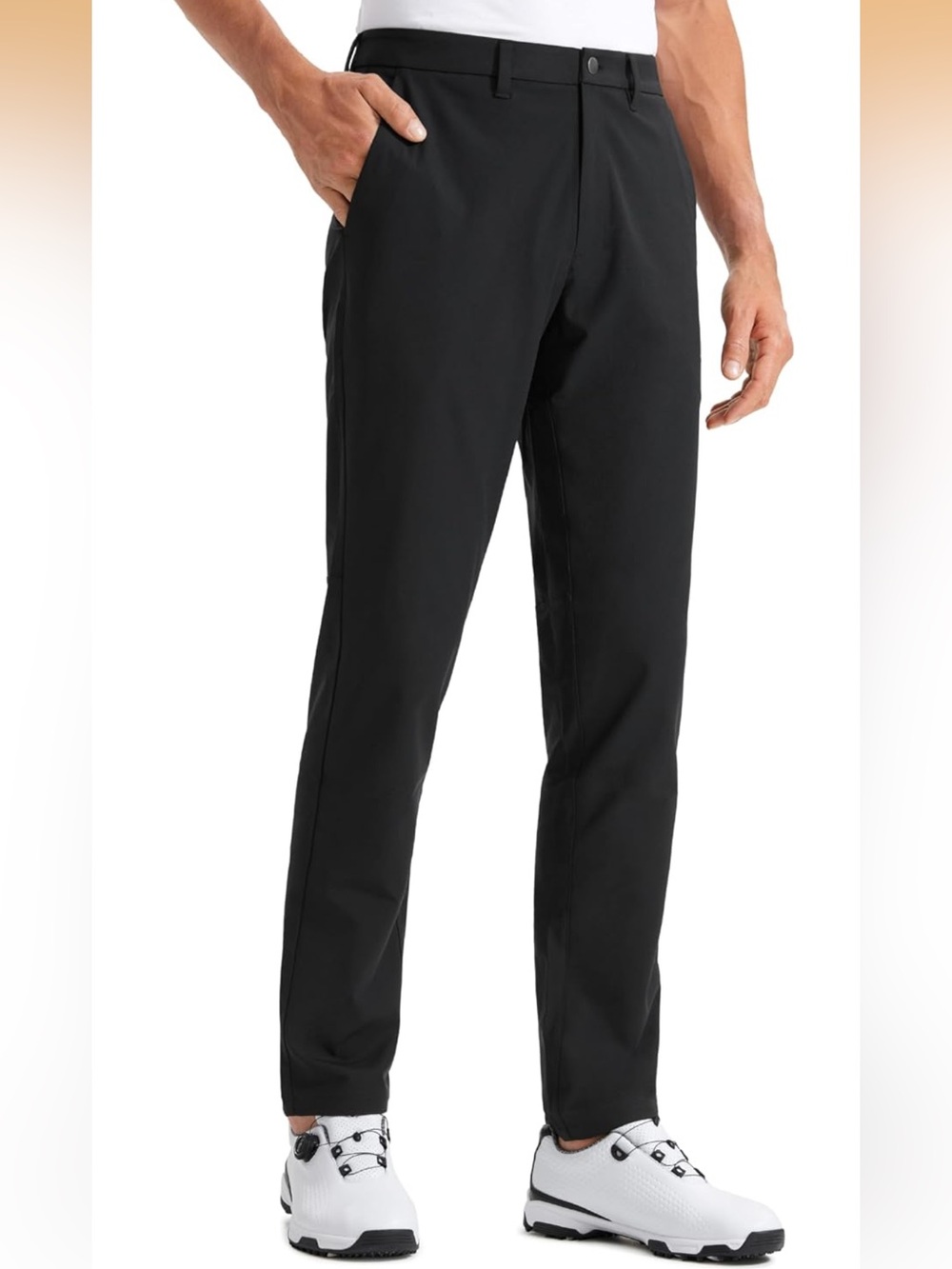 NWT CRZ YOGA All-Day Comfy Golf Pants 36x32 black